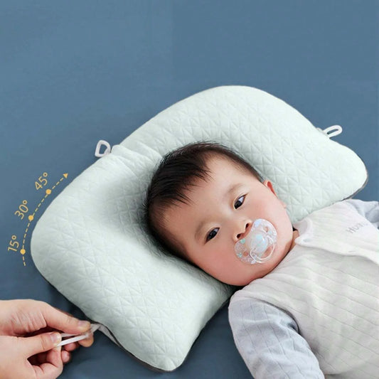 SnugNest Baby Head Shaping Pillow | Anti-Flat Head Support for Newborns