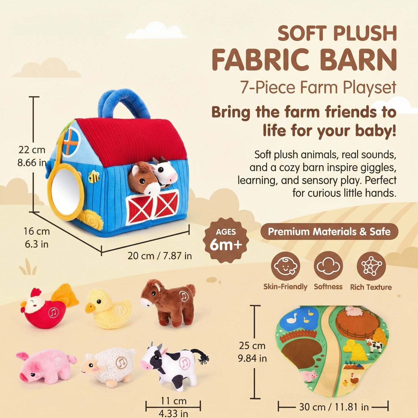 FarmSounds | Plush Farm Animal Toys