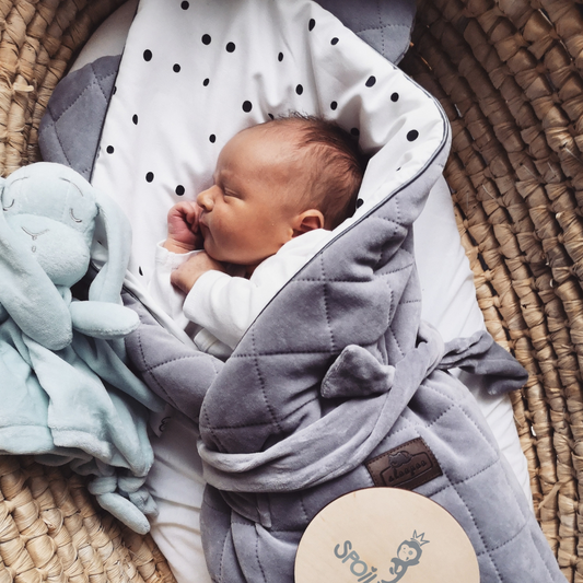 Sleepee Velvet Swaddle Blanket – Soft Newborn Baby Swaddle Wrap – Royal Baby