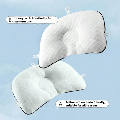SnugNest Baby Head Shaping Pillow | Anti-Flat Head Support for Newborns