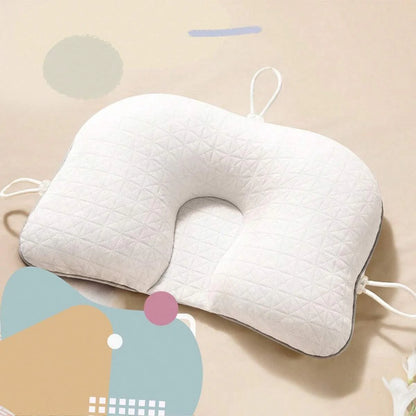 SnugNest Baby Head Shaping Pillow | Anti-Flat Head Support for Newborns