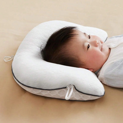 SnugNest Baby Head Shaping Pillow | Anti-Flat Head Support for Newborns