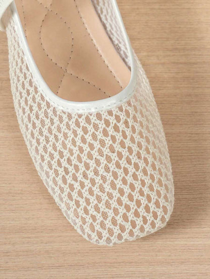 Helen | Comfortable Slip-On Lace Mesh Hollow Flat Shoes