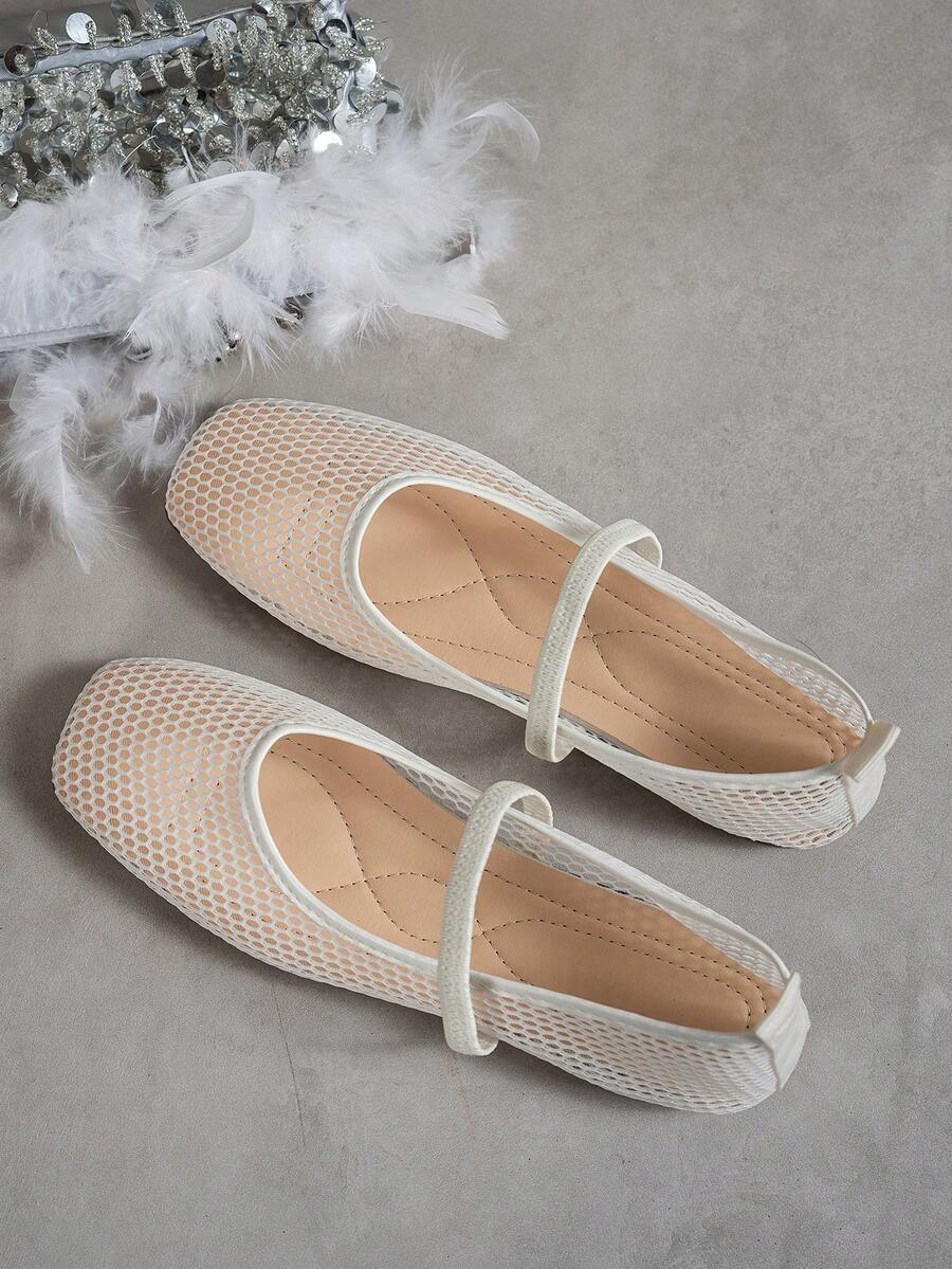 Helen | Comfortable Slip-On Lace Mesh Hollow Flat Shoes
