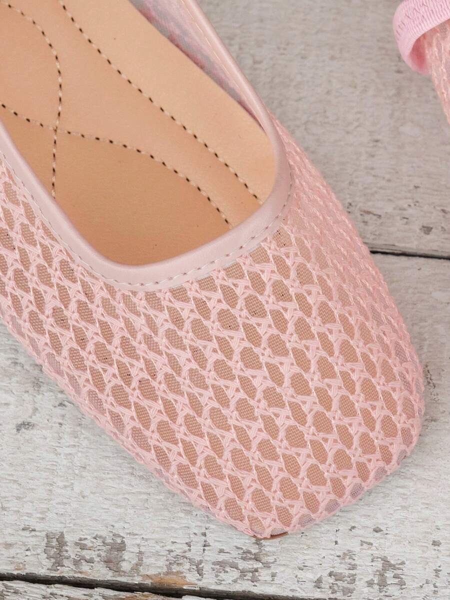 Helen | Comfortable Slip-On Lace Mesh Hollow Flat Shoes
