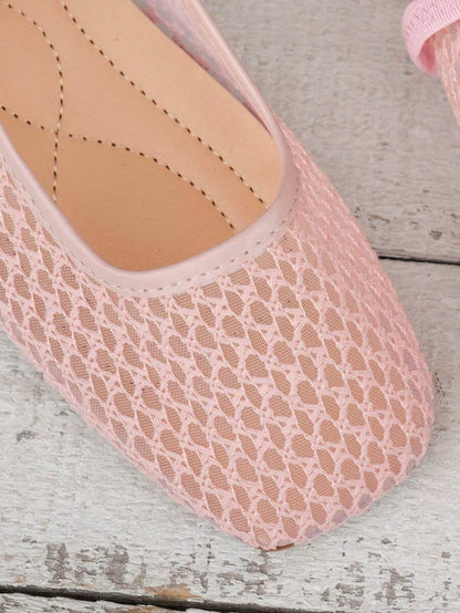Helen | Comfortable Slip-On Lace Mesh Hollow Flat Shoes