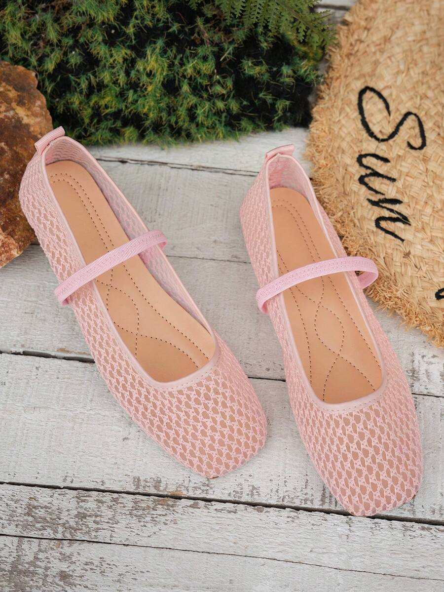 Helen | Comfortable Slip-On Lace Mesh Hollow Flat Shoes
