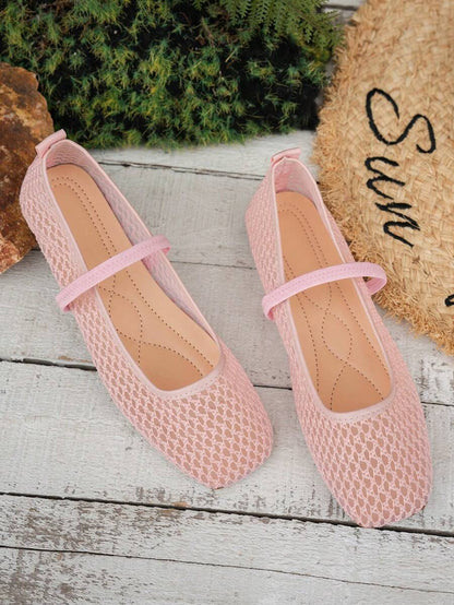Helen | Comfortable Slip-On Lace Mesh Hollow Flat Shoes