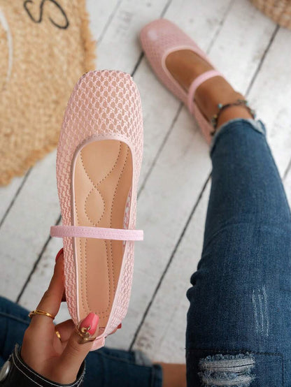 Helen | Comfortable Slip-On Lace Mesh Hollow Flat Shoes