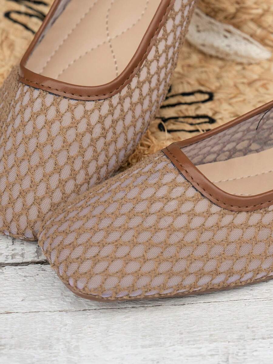 Helen | Comfortable Slip-On Lace Mesh Hollow Flat Shoes