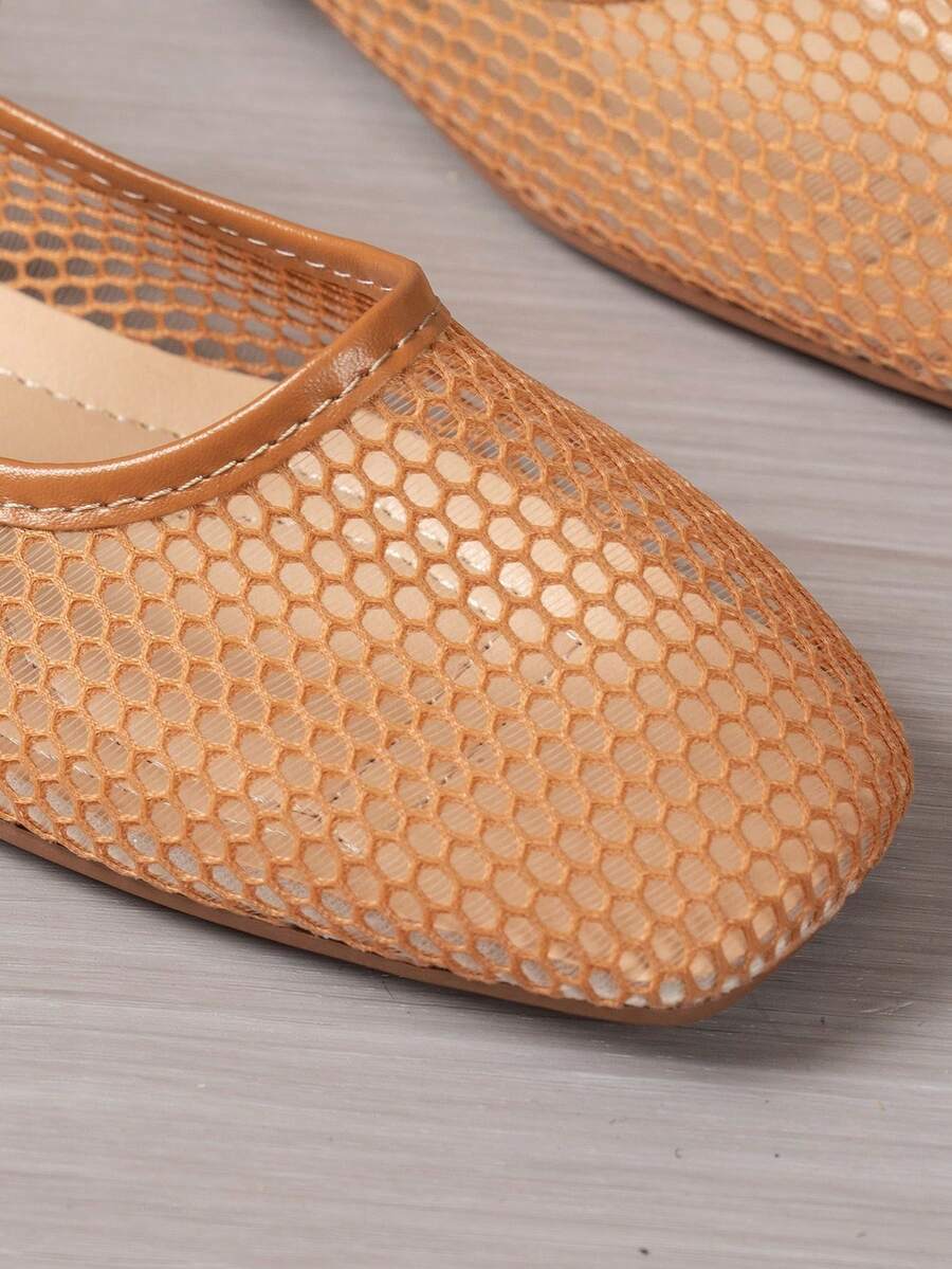 Helen | Comfortable Slip-On Lace Mesh Hollow Flat Shoes