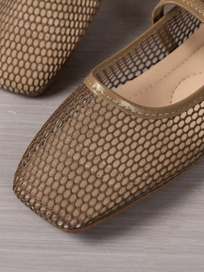 Helen | Comfortable Slip-On Lace Mesh Hollow Flat Shoes