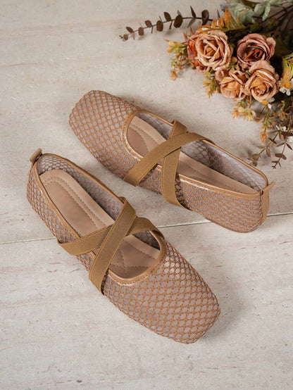 Helen | Comfortable Slip-On Lace Mesh Hollow Flat Shoes