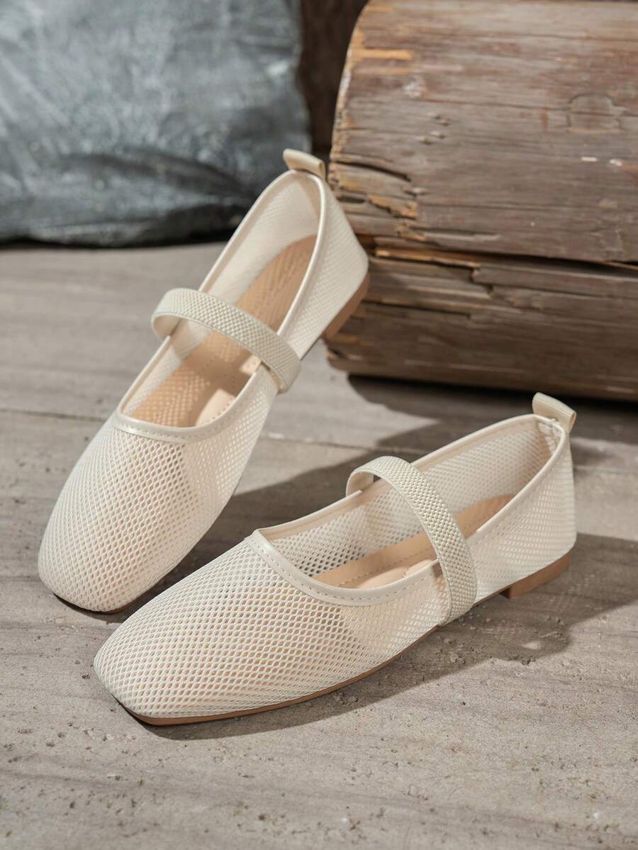 Helen | Comfortable Slip-On Lace Mesh Hollow Flat Shoes