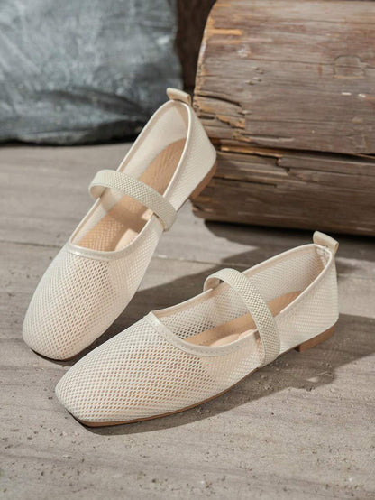 Helen | Comfortable Slip-On Lace Mesh Hollow Flat Shoes