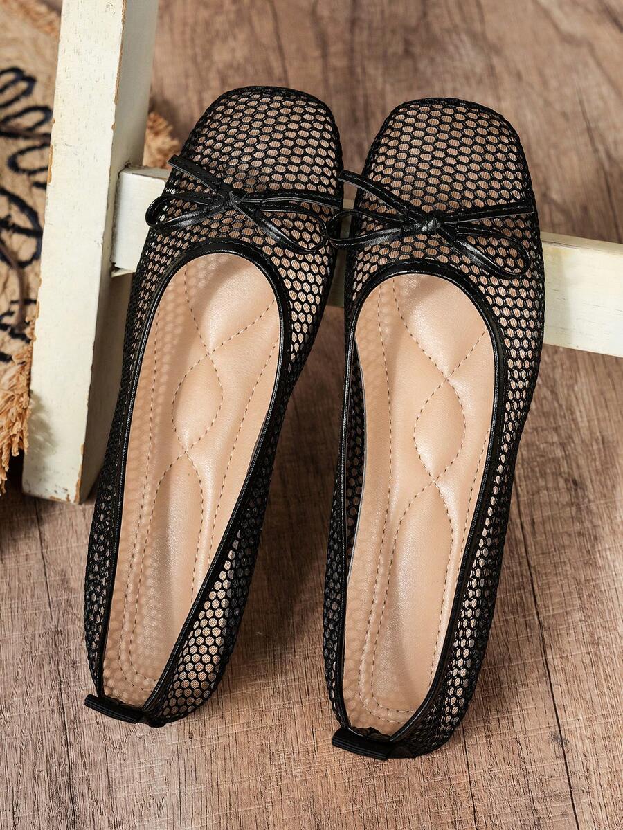 Helen | Comfortable Slip-On Lace Mesh Hollow Flat Shoes