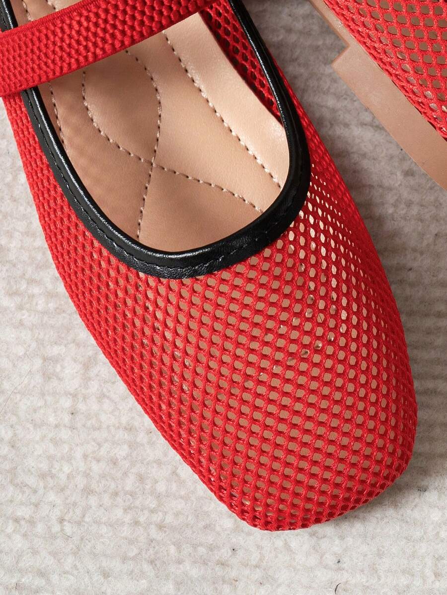 Helen | Comfortable Slip-On Lace Mesh Hollow Flat Shoes