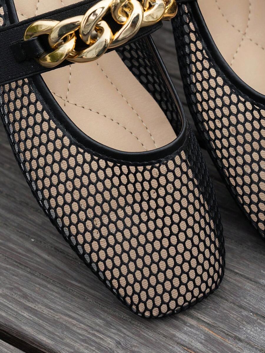 Helen | Comfortable Slip-On Lace Mesh Hollow Flat Shoes