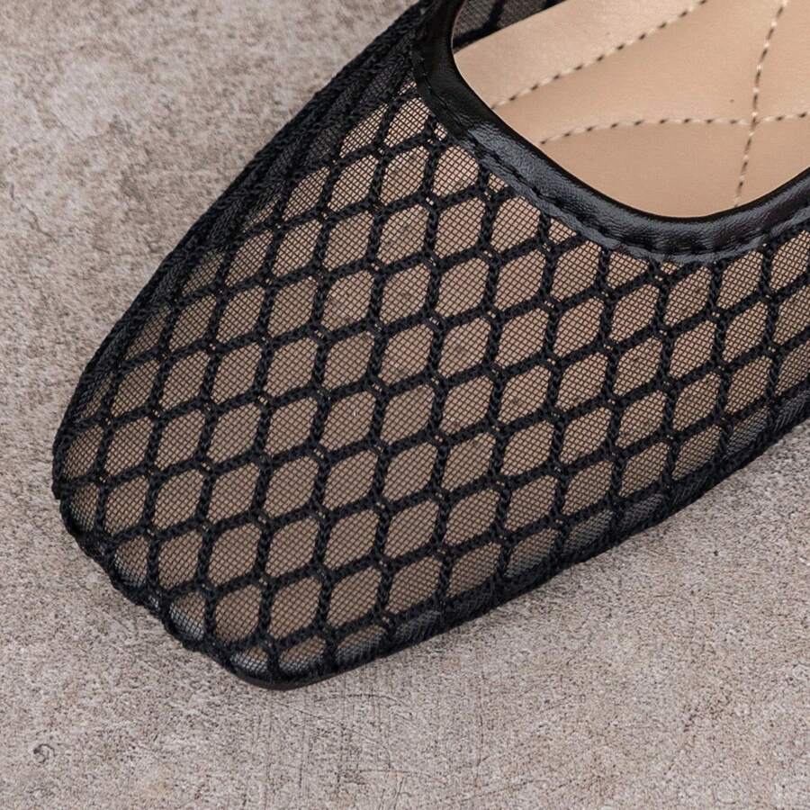 Helen | Comfortable Slip-On Lace Mesh Hollow Flat Shoes