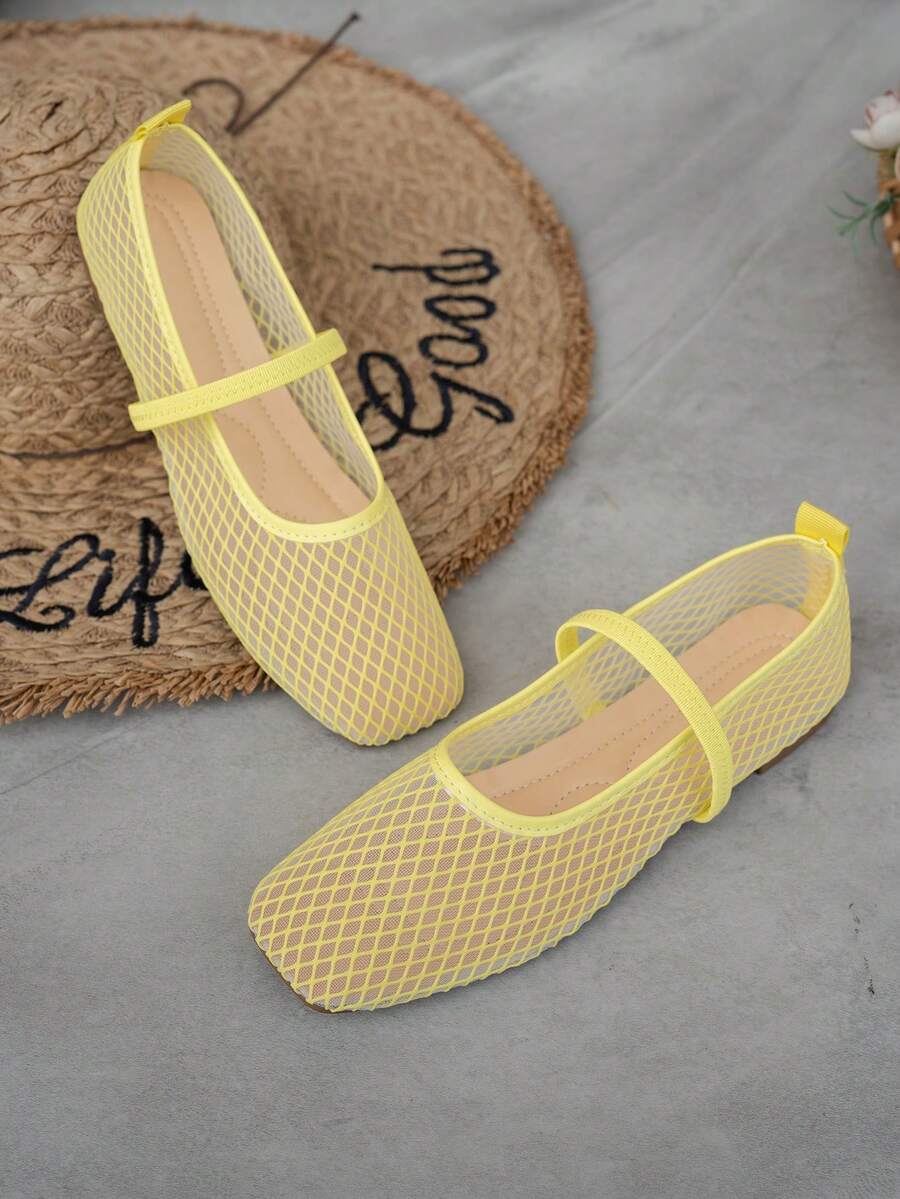 Helen | Comfortable Slip-On Lace Mesh Hollow Flat Shoes