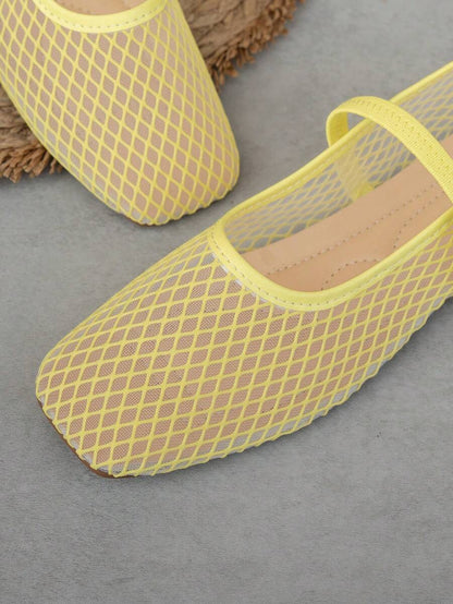 Helen | Comfortable Slip-On Lace Mesh Hollow Flat Shoes