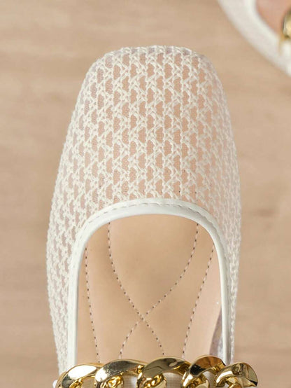 Helen | Comfortable Slip-On Lace Mesh Hollow Flat Shoes