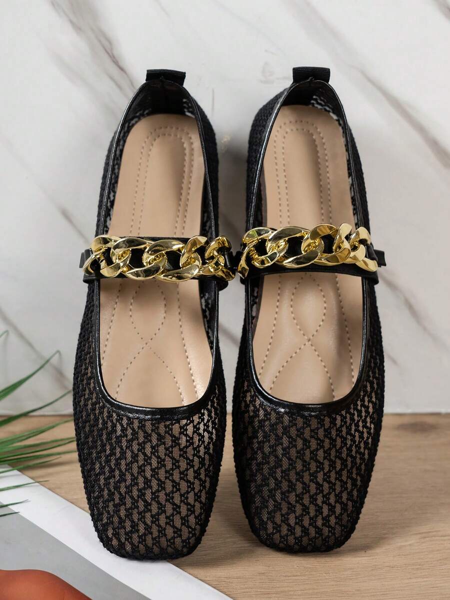 Helen | Comfortable Slip-On Lace Mesh Hollow Flat Shoes