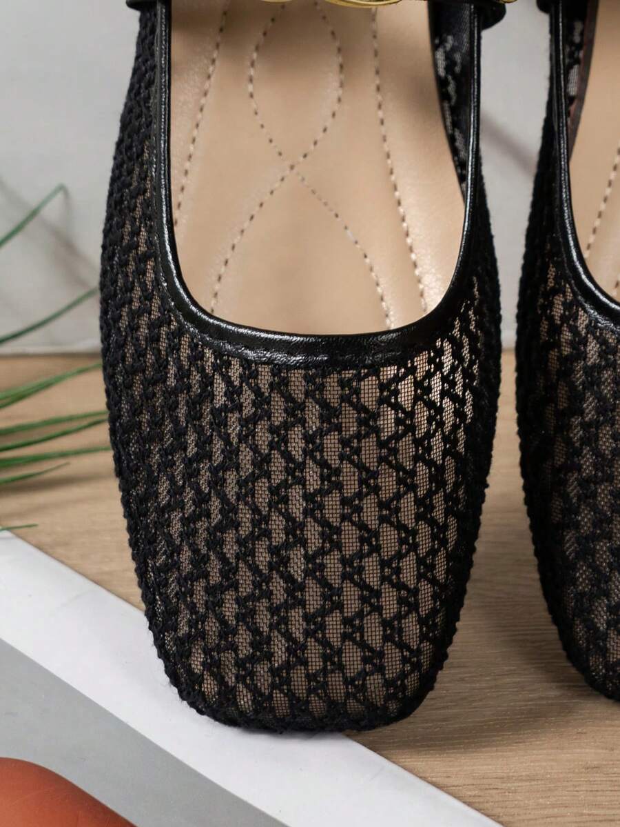 Helen | Comfortable Slip-On Lace Mesh Hollow Flat Shoes