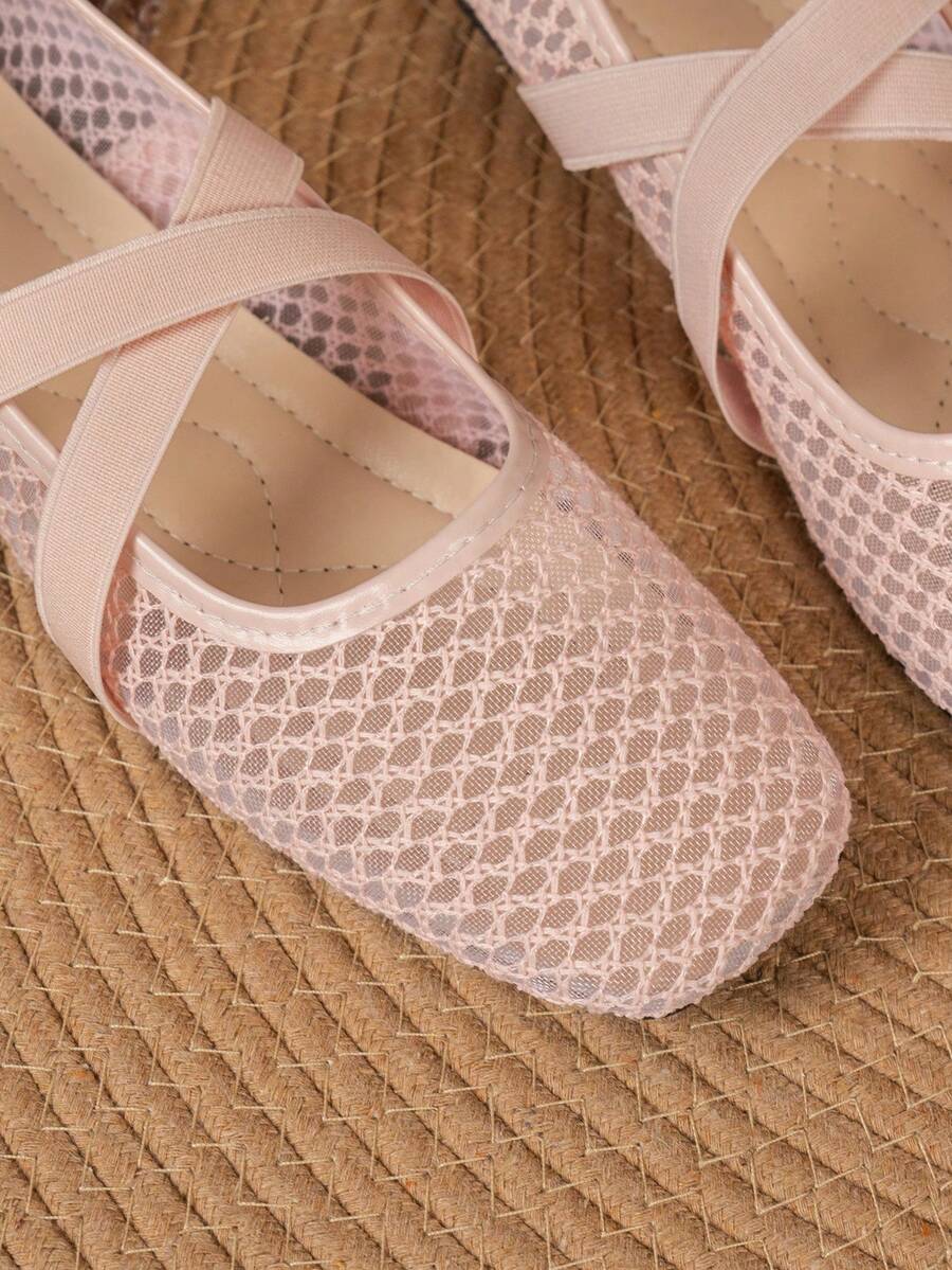 Helen | Comfortable Slip-On Lace Mesh Hollow Flat Shoes