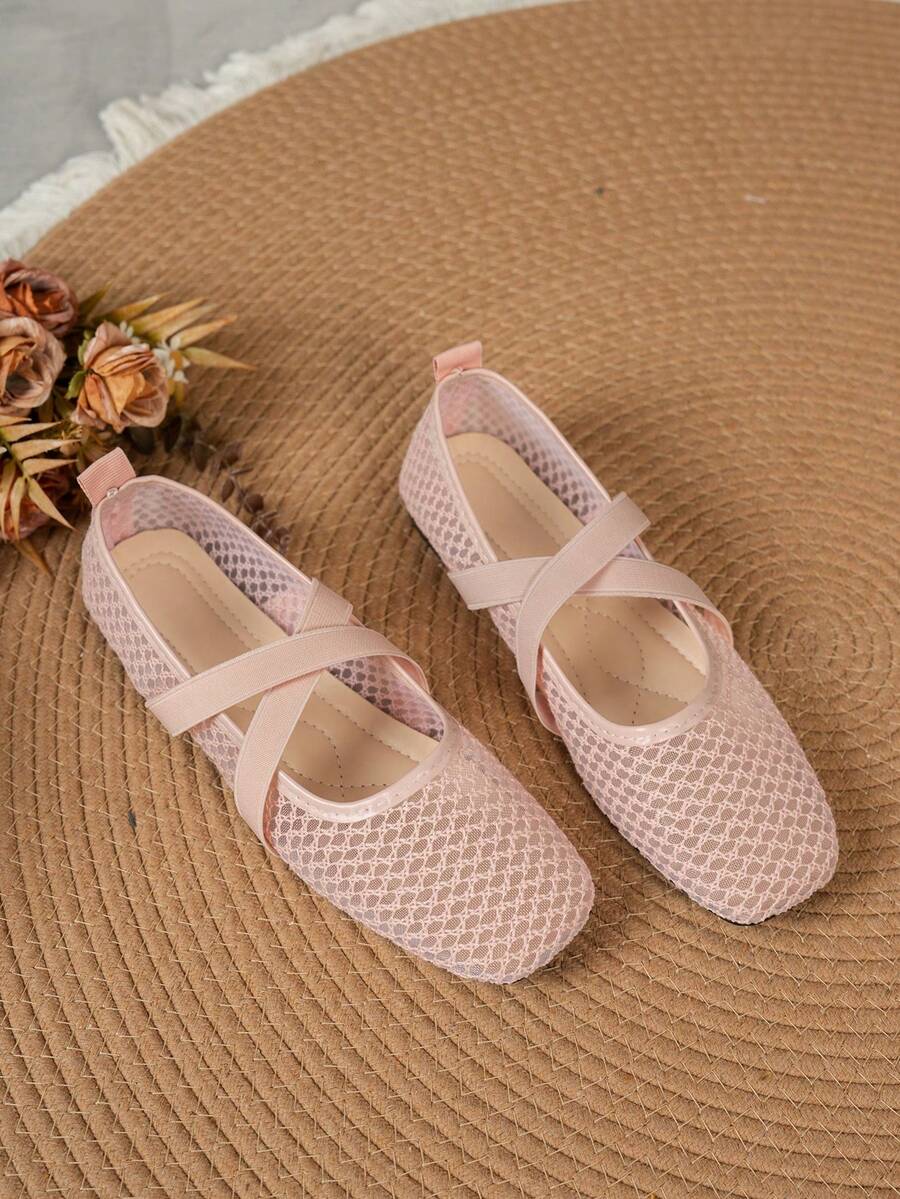 Helen | Comfortable Slip-On Lace Mesh Hollow Flat Shoes