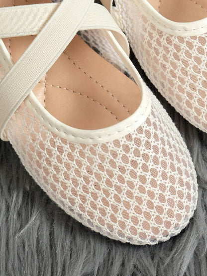 Helen | Comfortable Slip-On Lace Mesh Hollow Flat Shoes