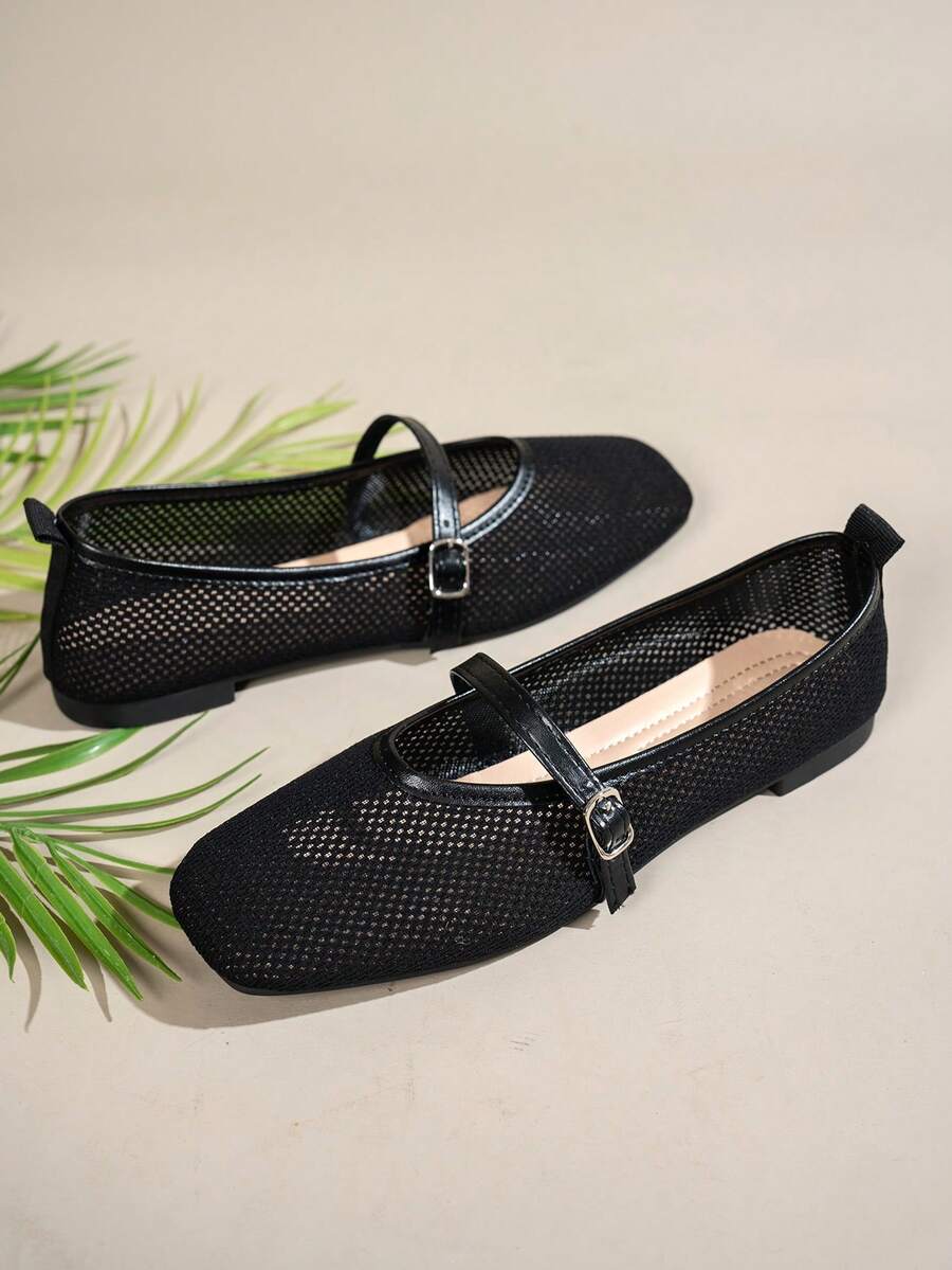 Helen | Comfortable Slip-On Lace Mesh Hollow Flat Shoes
