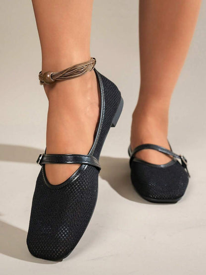 Helen | Comfortable Slip-On Lace Mesh Hollow Flat Shoes