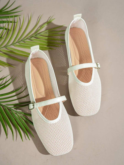 Helen | Comfortable Slip-On Lace Mesh Hollow Flat Shoes