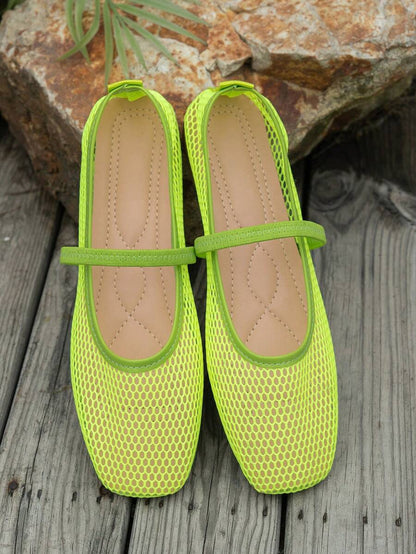 Helen | Comfortable Slip-On Lace Mesh Hollow Flat Shoes