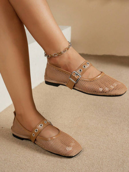 Helen | Comfortable Slip-On Lace Mesh Hollow Flat Shoes