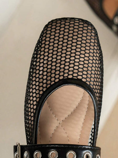 Helen | Comfortable Slip-On Lace Mesh Hollow Flat Shoes