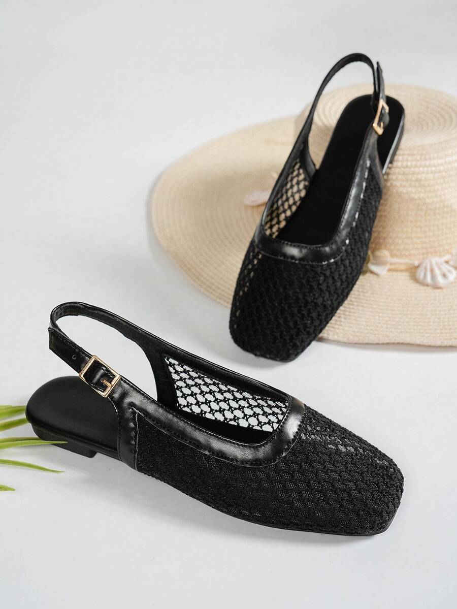 Helen | Comfortable Slip-On Lace Mesh Hollow Flat Shoes