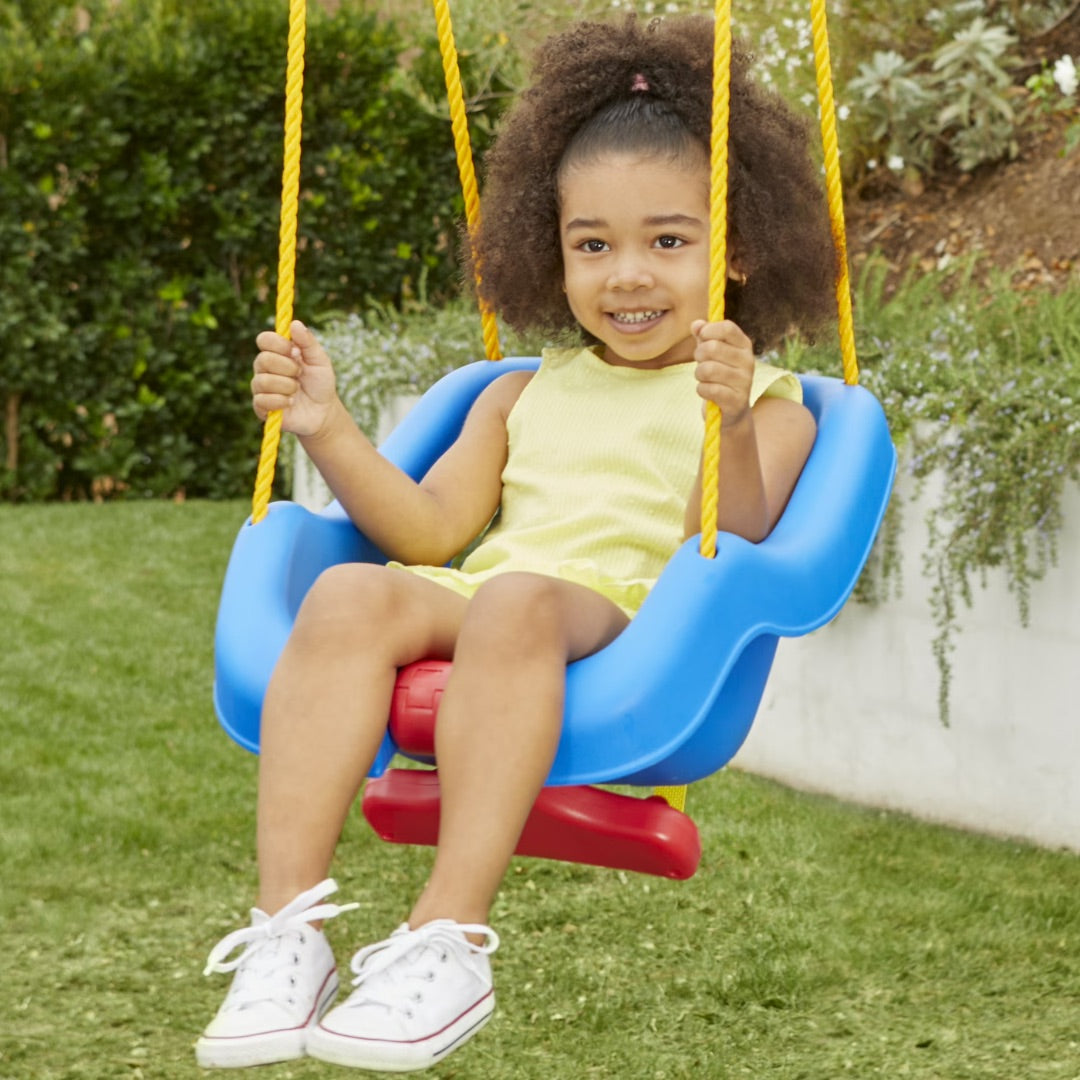 Snug 'n Secure Pink Swing with Adjustable Straps