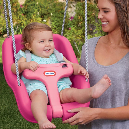 Snug 'n Secure Pink Swing with Adjustable Straps