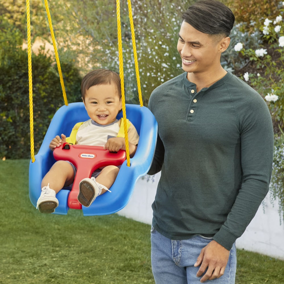 Snug 'n Secure Pink Swing with Adjustable Straps