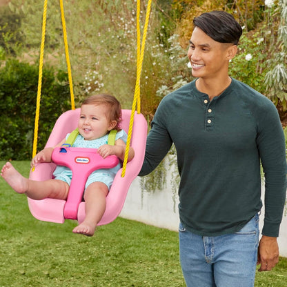 Snug 'n Secure Pink Swing with Adjustable Straps