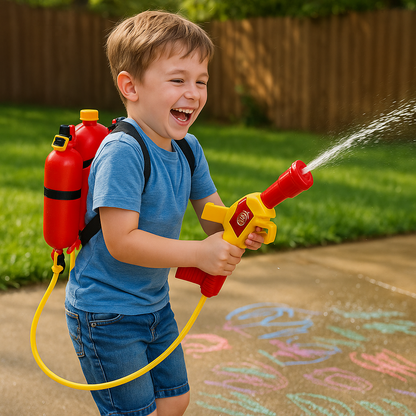 AquaVenture Firefighter Water Backpack Blaster for Kids