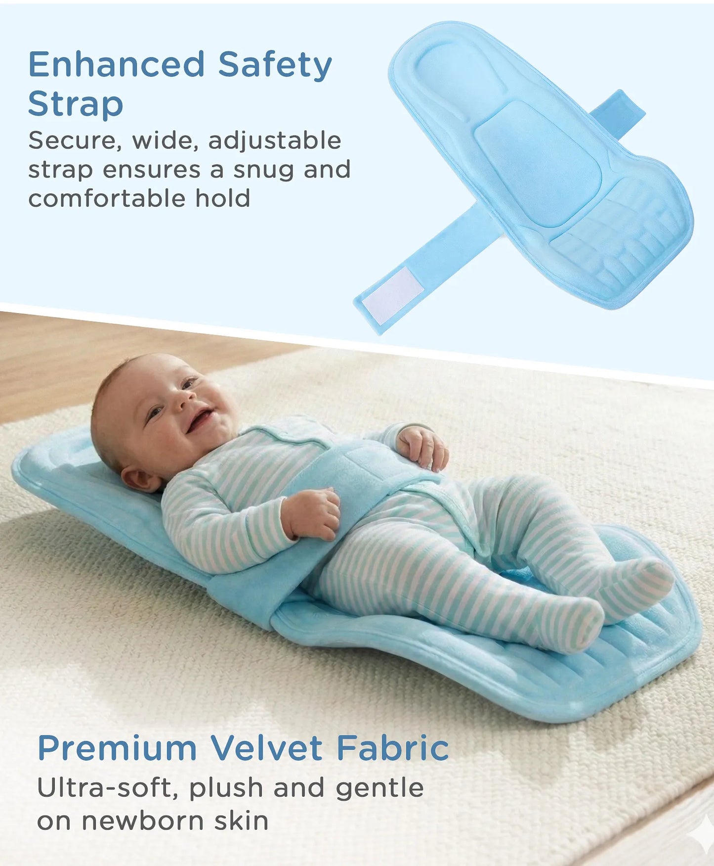 Babyhug 2-in-1 Carrier & Feeding Pillow Velvet