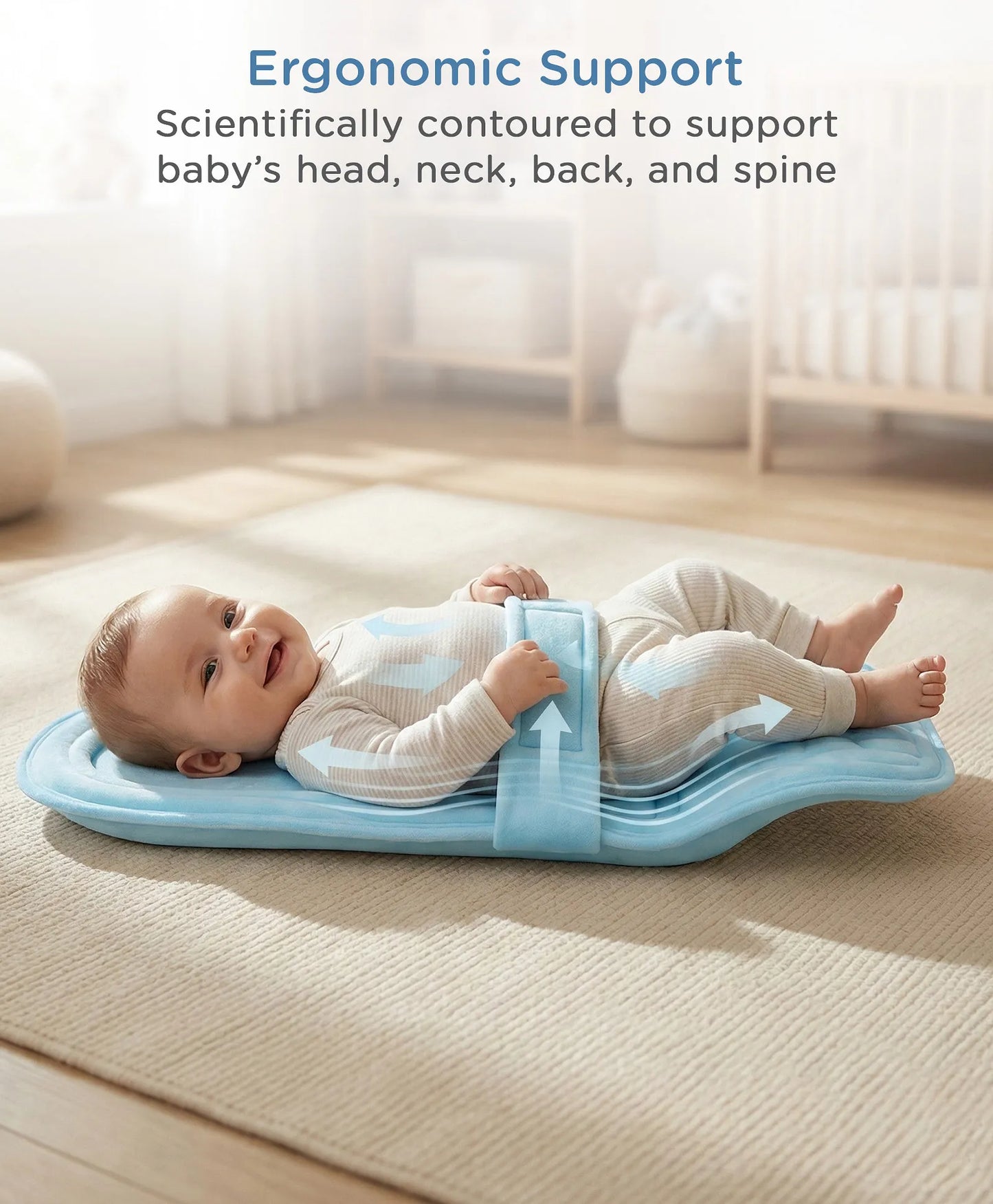 Babyhug 2-in-1 Carrier & Feeding Pillow Velvet