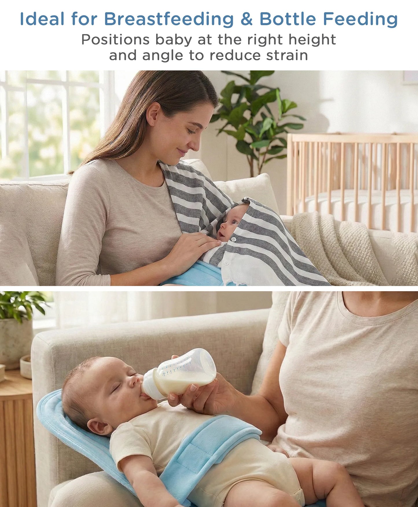 Babyhug 2-in-1 Carrier & Feeding Pillow Velvet