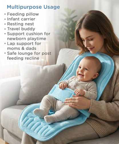 Babyhug 2-in-1 Carrier & Feeding Pillow Velvet