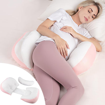 Chilling Home Pregnancy Pillows for Sleeping, Maternity Pillow for Belly, Adjustable and Portable Maternity Body Pillows for adults with Breathable Cover(Grey)