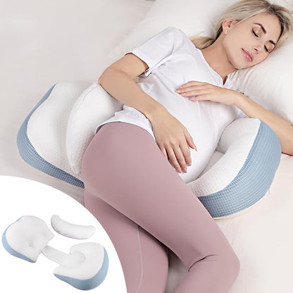 Chilling Home Pregnancy Pillows for Sleeping, Maternity Pillow for Belly, Adjustable and Portable Maternity Body Pillows for adults with Breathable Cover(Grey)