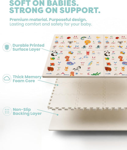 kidoola Reversible Large Baby Play Mat